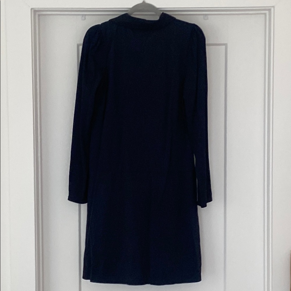 Lilly Pulitzer Black Long Sleeve Notched Collar luxletic Dress L - Picture 8 of 8